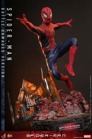 Hot Toys Spider-Man Action Figure 1/6 Spider-Man (Battle Damaged Version) 30 cm Hot Toys Spider-Man Action Figure 1/6 Spider-Man (Battle Damaged Version) 30 cm