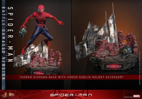Hot Toys Spider-Man Action Figure 1/6 Spider-Man (Battle Damaged Version) 30 cm Hot Toys Spider-Man Action Figure 1/6 Spider-Man (Battle Damaged Version) 30 cm