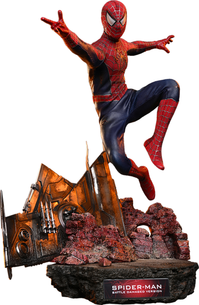 Hot Toys Spider-Man Action Figure 1/6 Spider-Man (Battle Damaged Version) 30 cm Hot Toys Spider-Man Action Figure 1/6 Spider-Man (Battle Damaged Version) 30 cm