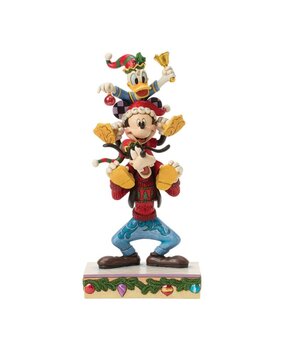 Disney Traditions Mickey, Donald & Goofy A Holiday Pile Up