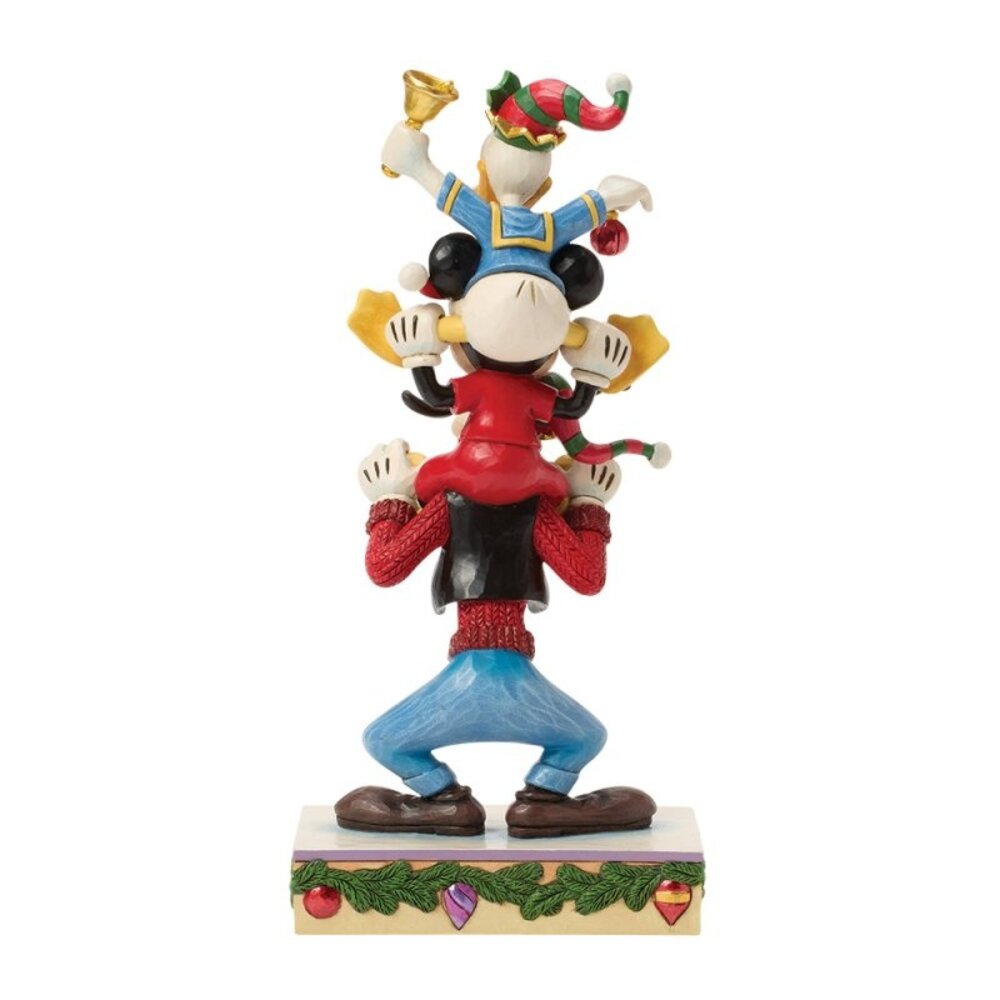 Disney Traditions Mickey, Donald & Goofy A Holiday Pile Up