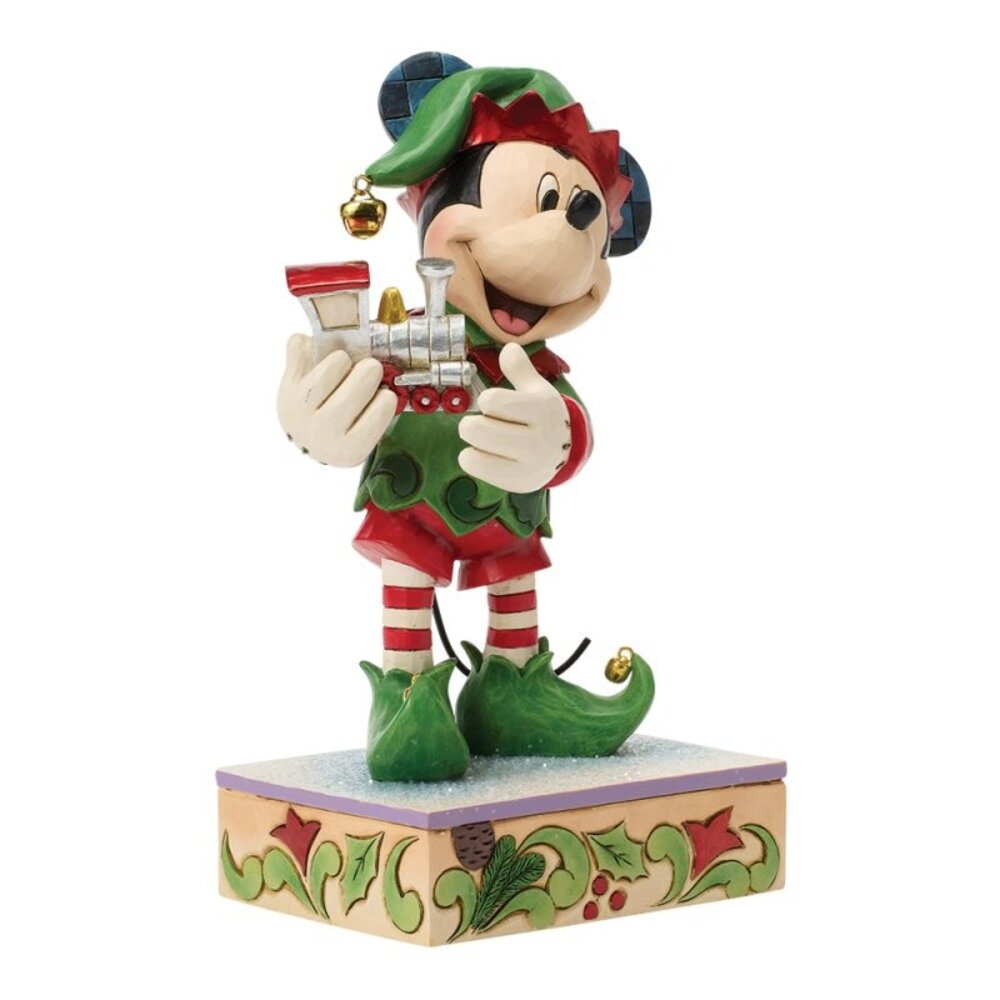 Disney Traditions Mickey Mouse Elf on Track