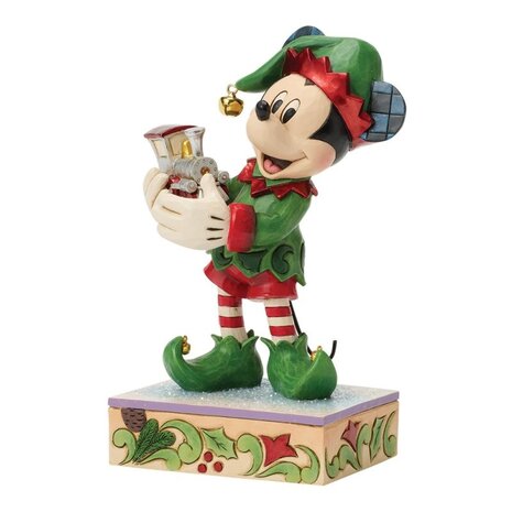 Disney Traditions Mickey Mouse Elf on Track