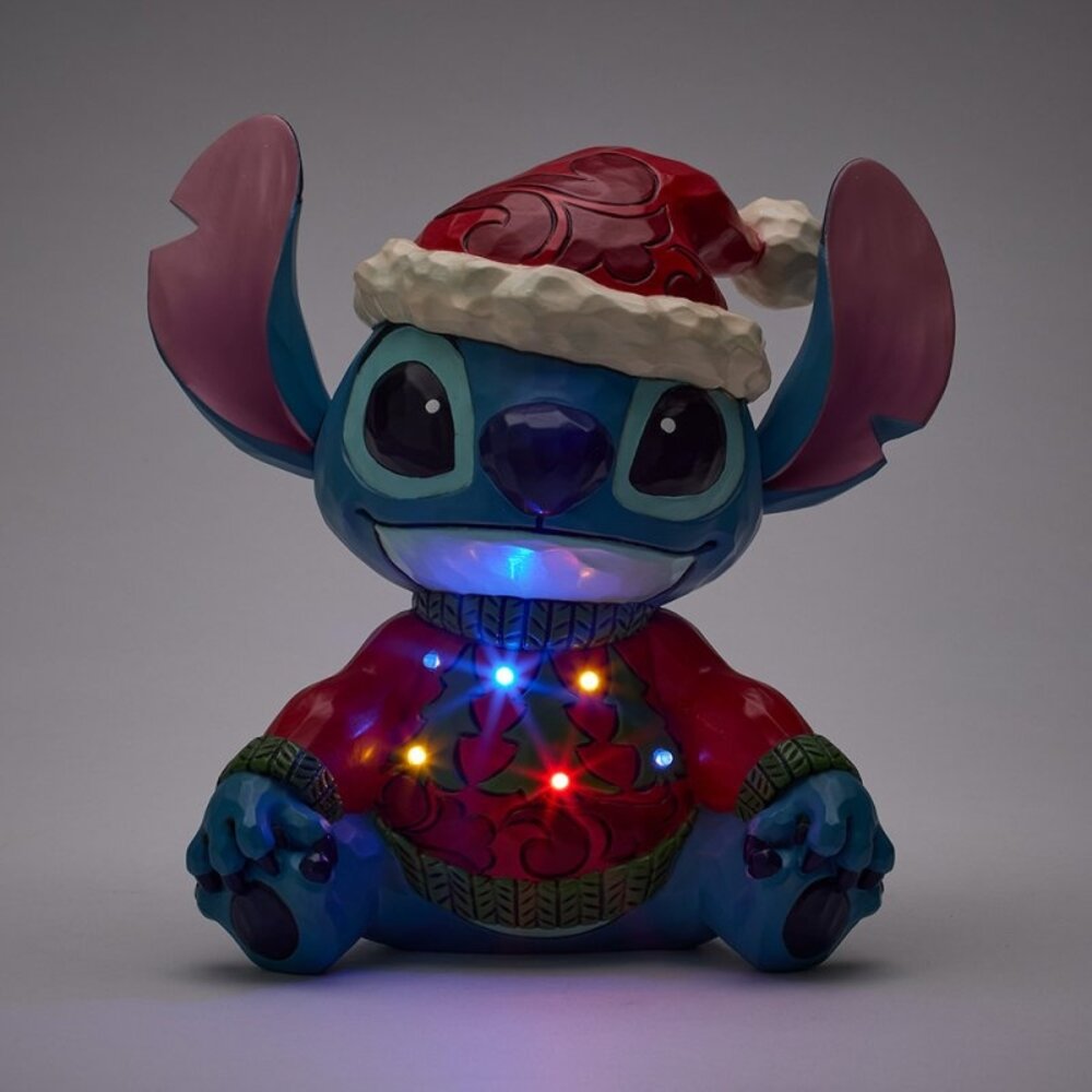 Disney Traditions Stitch Feeling Jolly and a Little Naughty LED