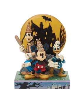 Disney Traditions Mickey, Goofy & Donald Look Out Ghosts 23 cm