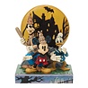 Disney Traditions Mickey, Goofy & Donald Look Out Ghosts 23 cm