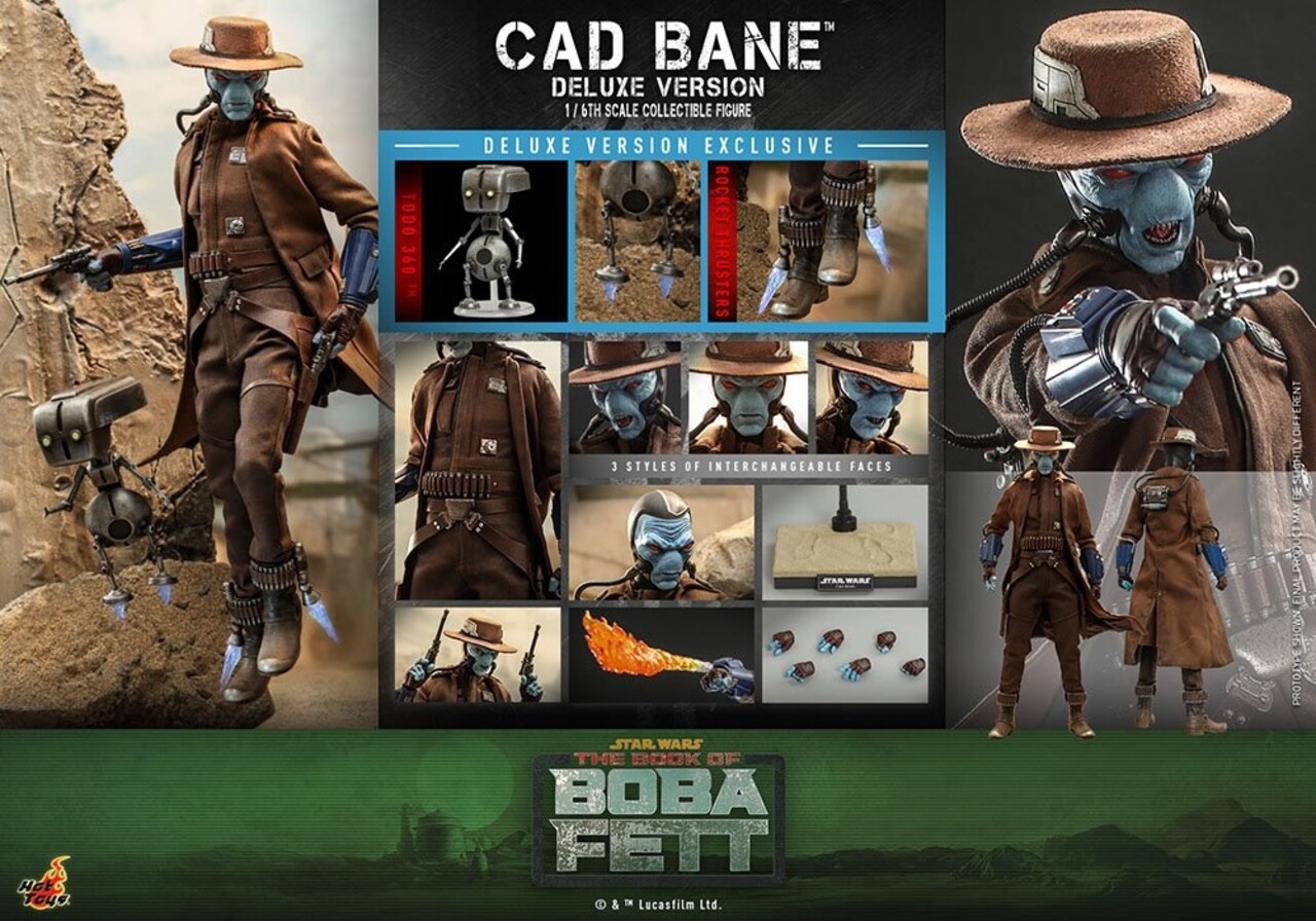 Hot Toys Star Wars: The Book of Boba Fett Action Figure 1/6 Cad Bane (Deluxe Version) 34 cm