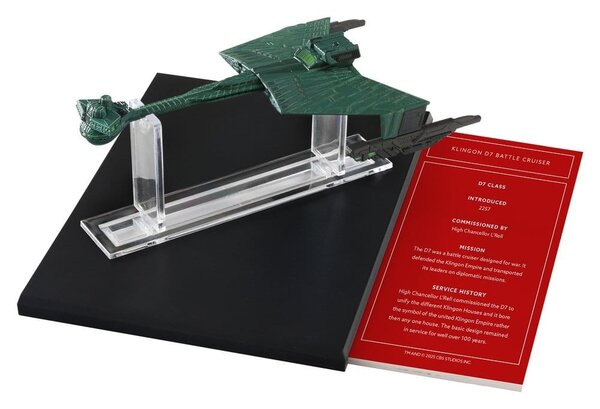 Master Replicas Star Trek Library Die-Cast Klingon D7 Battle Cruiser 10 cm