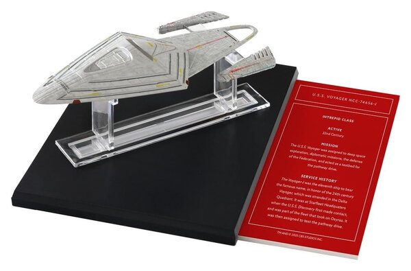Master Replicas Star Trek Library Die-Cast U.S.S. Voyager NCC-74656-J 10 cm