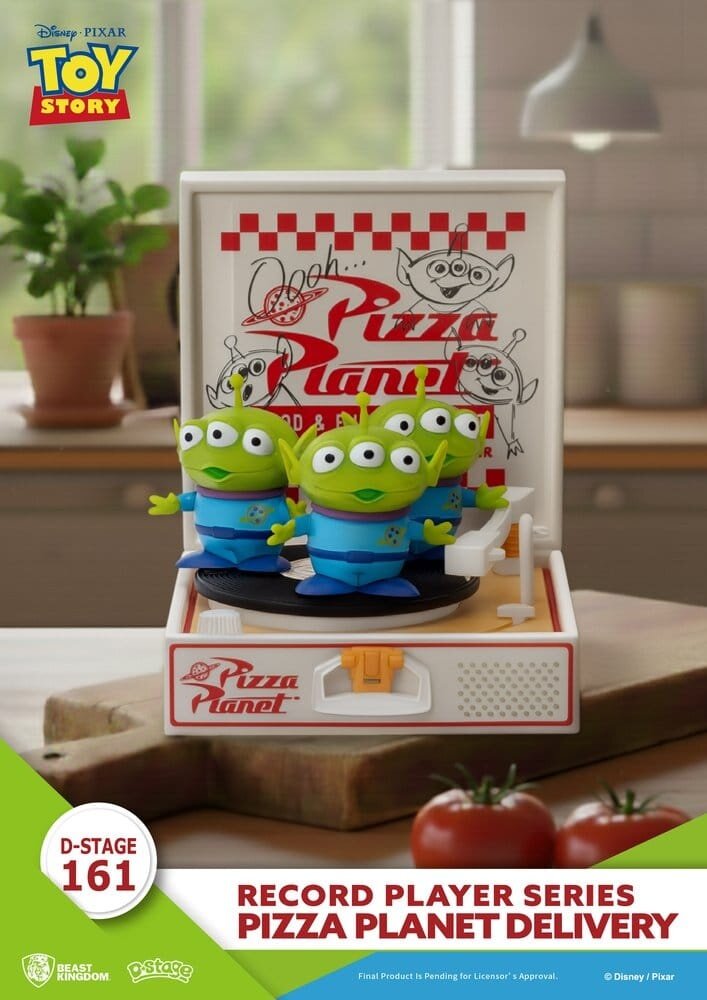 Beast Kingdom Toy Story Record Player Series PVC Diorama Pizza Planet Delivery 12 cm Beast Kingdom Toy Story Record Player Series PVC Diorama Pizza Planet Delivery 12 cm