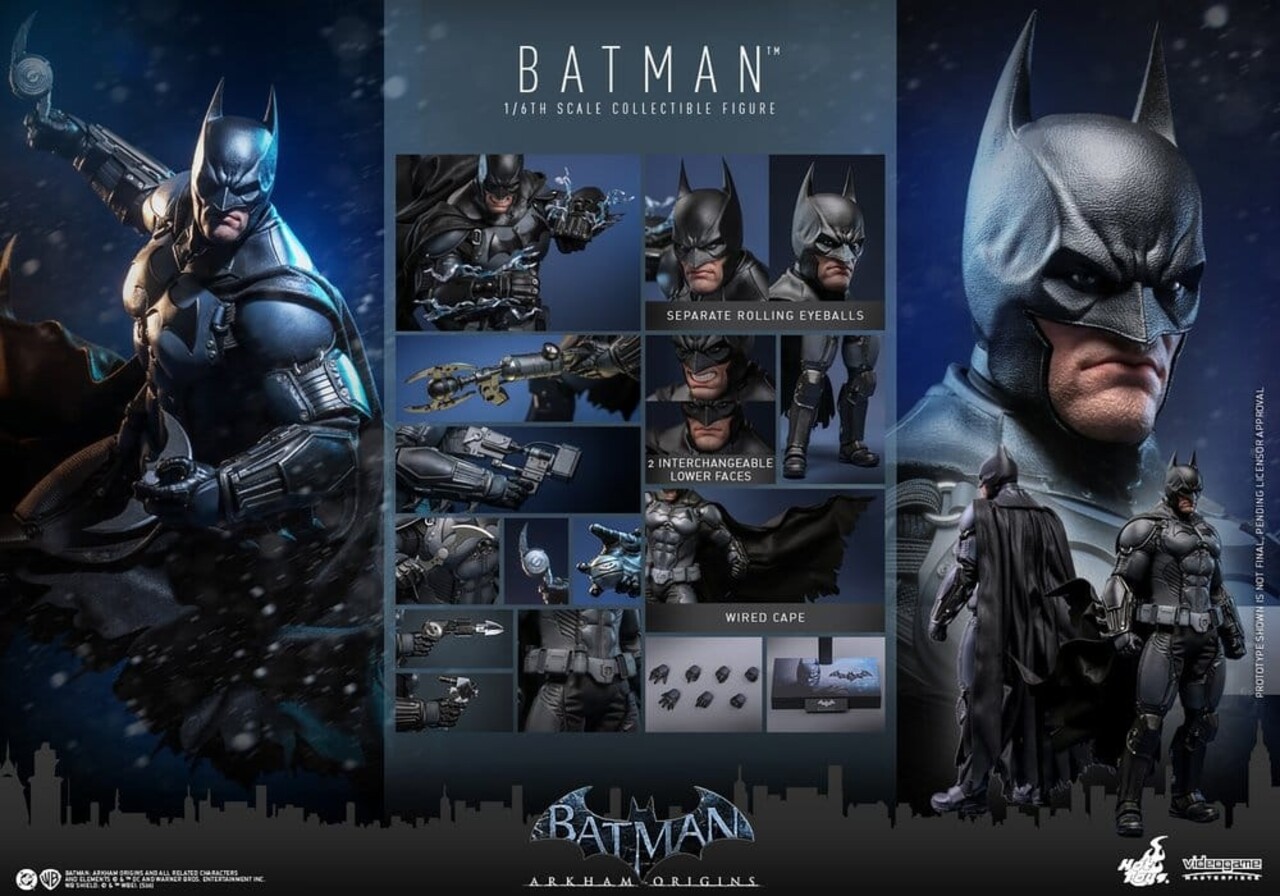 Hot Toys Batman Arkham Origins Action Figure 1/6 Batman 33 cm Hot Toys Batman Arkham Origins Action Figure 1/6 Batman 33 cm