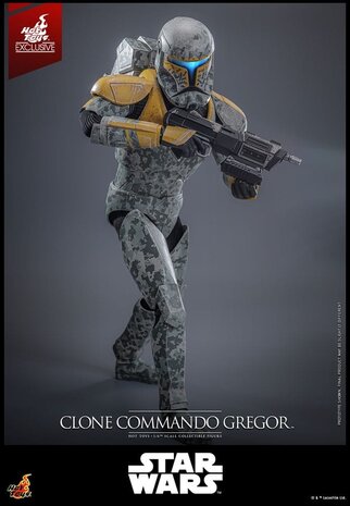 Hot Toys Star Wars: The Clone Wars Action Figure 1/6 Clone Commando Gregor Exclusive 30 cm