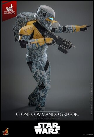 Hot Toys Star Wars: The Clone Wars Action Figure 1/6 Clone Commando Gregor Exclusive 30 cm