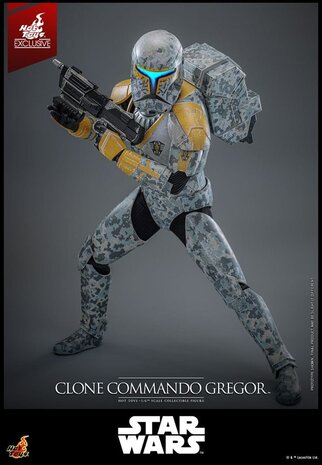 Hot Toys Star Wars: The Clone Wars Action Figure 1/6 Clone Commando Gregor Exclusive 30 cm