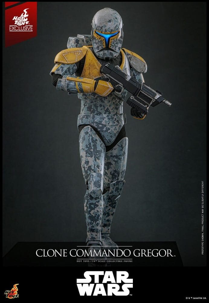 Hot Toys Star Wars: The Clone Wars Action Figure 1/6 Clone Commando Gregor Exclusive 30 cm