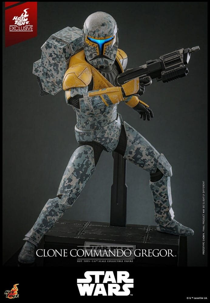 Hot Toys Star Wars: The Clone Wars Action Figure 1/6 Clone Commando Gregor Exclusive 30 cm