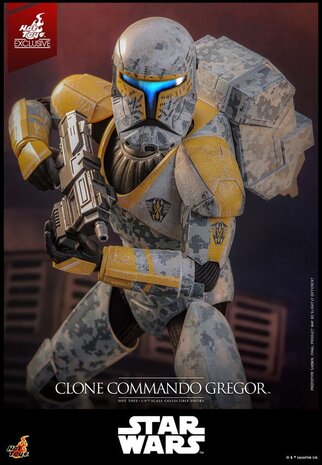 Hot Toys Star Wars: The Clone Wars Action Figure 1/6 Clone Commando Gregor Exclusive 30 cm