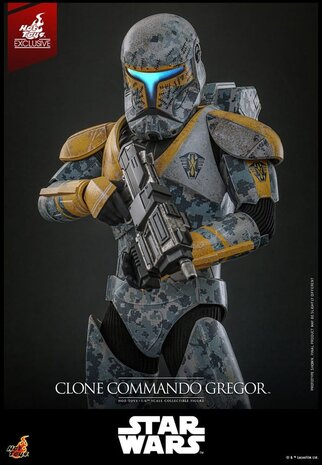Hot Toys Star Wars: The Clone Wars Action Figure 1/6 Clone Commando Gregor Exclusive 30 cm