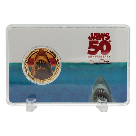 FaNaTtiK Jaws Collectable Coin 50th Anniversary 24k Gold Plated Limited Edition