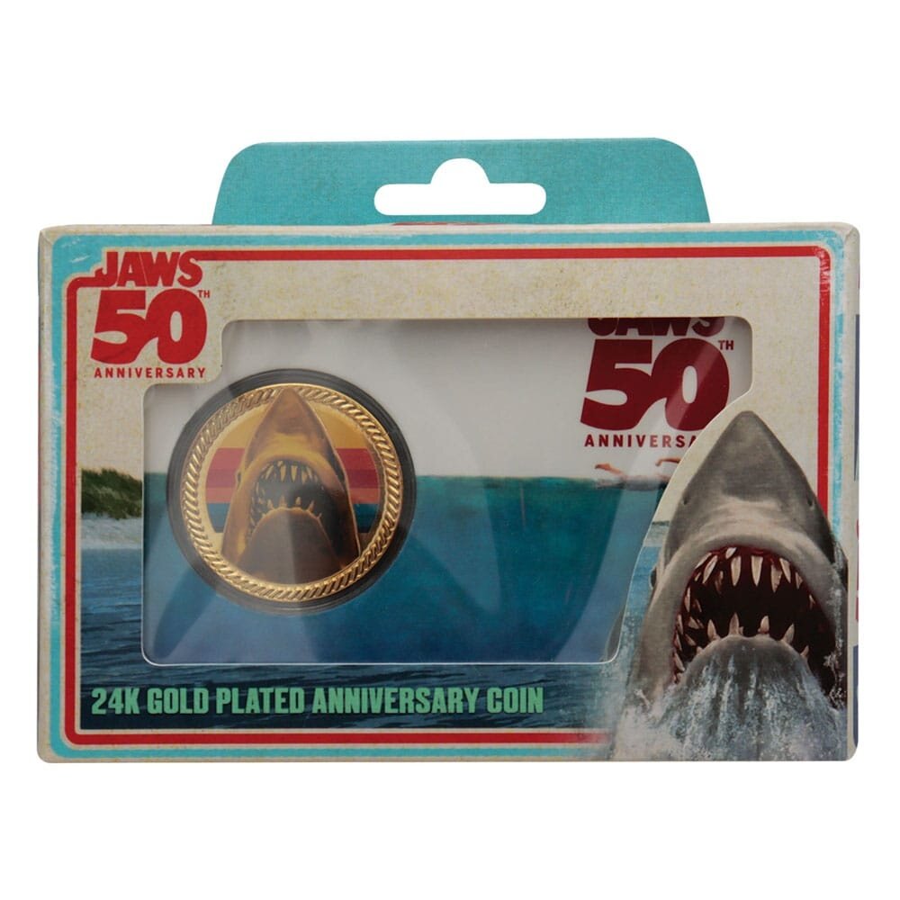 FaNaTtiK Jaws Collectable Coin 50th Anniversary 24k Gold Plated Limited Edition