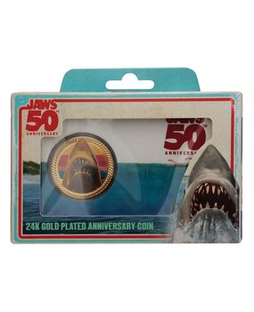 FaNaTtiK Jaws Collectable Coin 50th Anniversary 24k Gold Plated Limited Edition