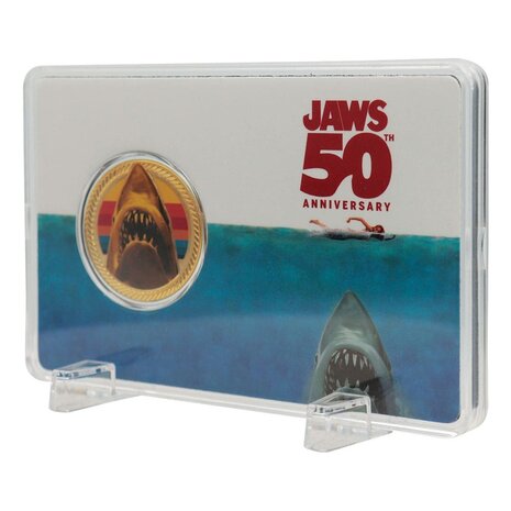 FaNaTtiK Jaws Collectable Coin 50th Anniversary 24k Gold Plated Limited Edition
