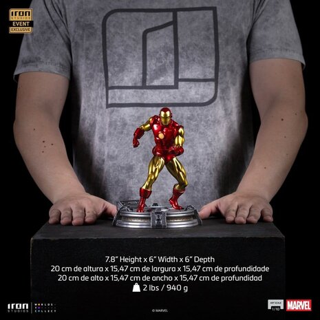 Iron Studios Marvel Art Scale Statue 1/10 Iron Man (CCXP Exclusive 2025) 20 cm