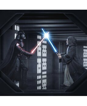 Iron Studios Star Wars Deluxe Art Scale Statue 1/10 Darth Vader Vs Obi-Wan Kenobi (CCXP Exclusive 2025) 24 cm