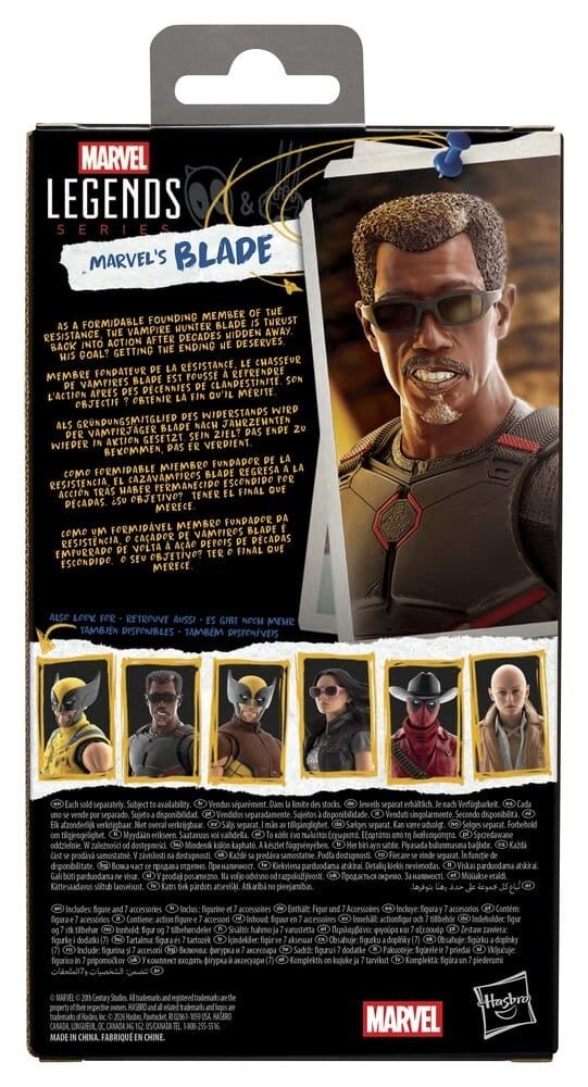 Hasbro Deadpool & Wolverine Marvel Legends Action Figure Marvel's Blade 15 cm