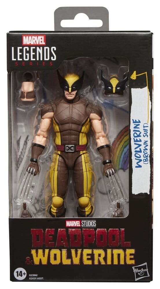 Hasbro Deadpool & Wolverine Marvel Legends Action Figure Wolverine (Brown Suit) 15 cm