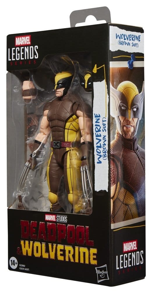 Hasbro Deadpool & Wolverine Marvel Legends Action Figure Wolverine (Brown Suit) 15 cm