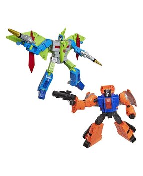 Hasbro Transformers Age of the Primes Leader Class Action Figure 2-Pack G2 G2 Dinobot Swoop & G2 Dinobot Sludge 19 cm