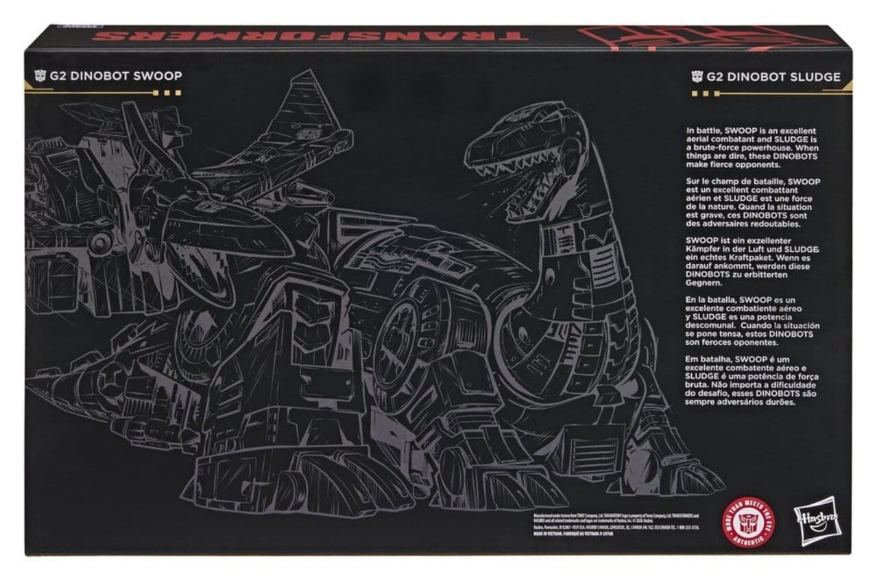Hasbro Transformers Age of the Primes Leader Class Action Figure 2-Pack G2 G2 Dinobot Swoop & G2 Dinobot Sludge 19 cm