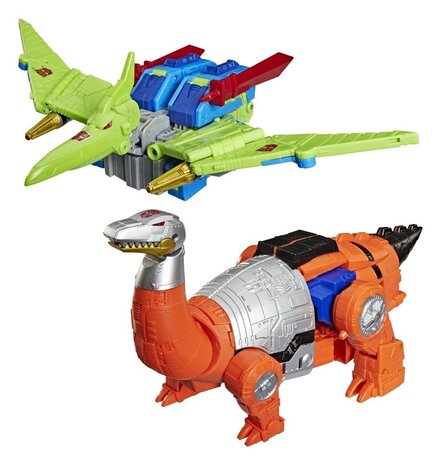 Hasbro Transformers Age of the Primes Leader Class Action Figure 2-Pack G2 G2 Dinobot Swoop & G2 Dinobot Sludge 19 cm