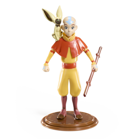 The Noble Collection Avatar The Last Airbender Bendyfigs Bendable Figure Aang 18 cm