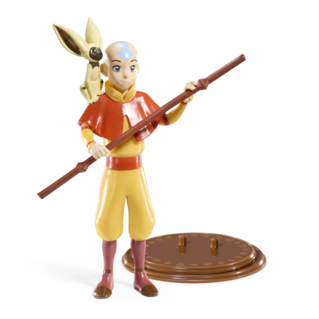 The Noble Collection Avatar The Last Airbender Bendyfigs Bendable Figure Aang 18 cm