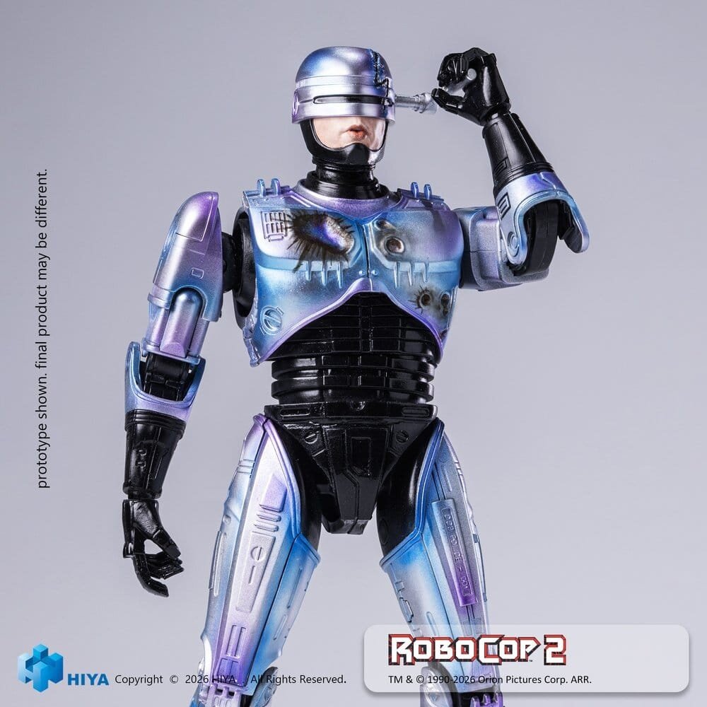 Hiya Toys Robocop 2 Exquisite Super Action Figure 1/12 Robocop 17 cm