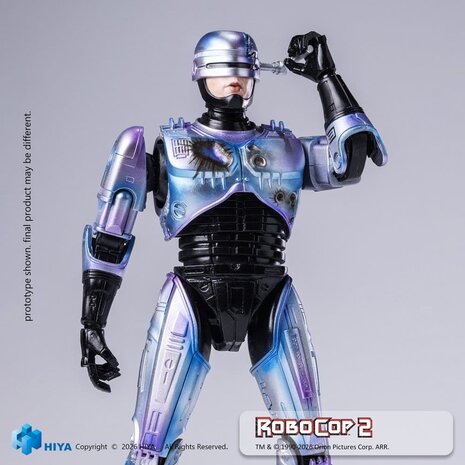Hiya Toys Robocop 2 Exquisite Super Action Figure 1/12 Robocop 17 cm