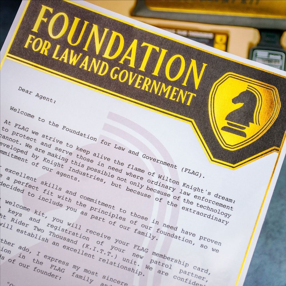 Doctor Collector Knight Rider Gift Box F.L.A.G Agent Kit Doctor Collector Knight Rider Gift Box F.L.A.G Agent Kit