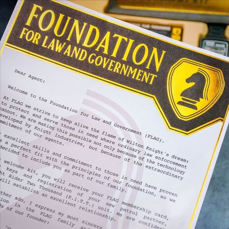 Doctor Collector Knight Rider Gift Box F.L.A.G Agent Kit Doctor Collector Knight Rider Gift Box F.L.A.G Agent Kit