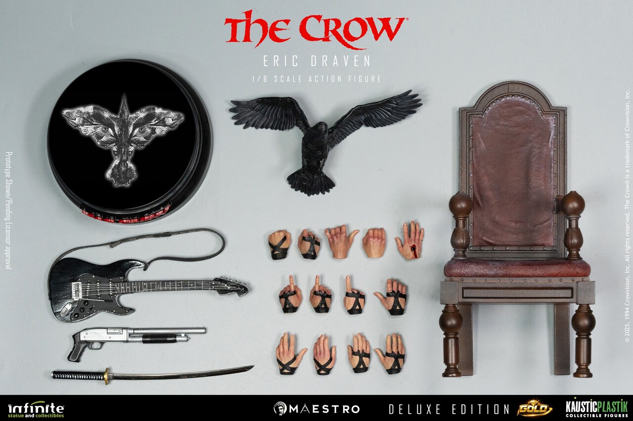 Infinite Statue The Crow Action Figure 1/6 Eric Draven Luxury Deluxe Edition Gold Infinite Statue The Crow Action Figure 1/6 Eric Draven Luxury Deluxe Edition Gold