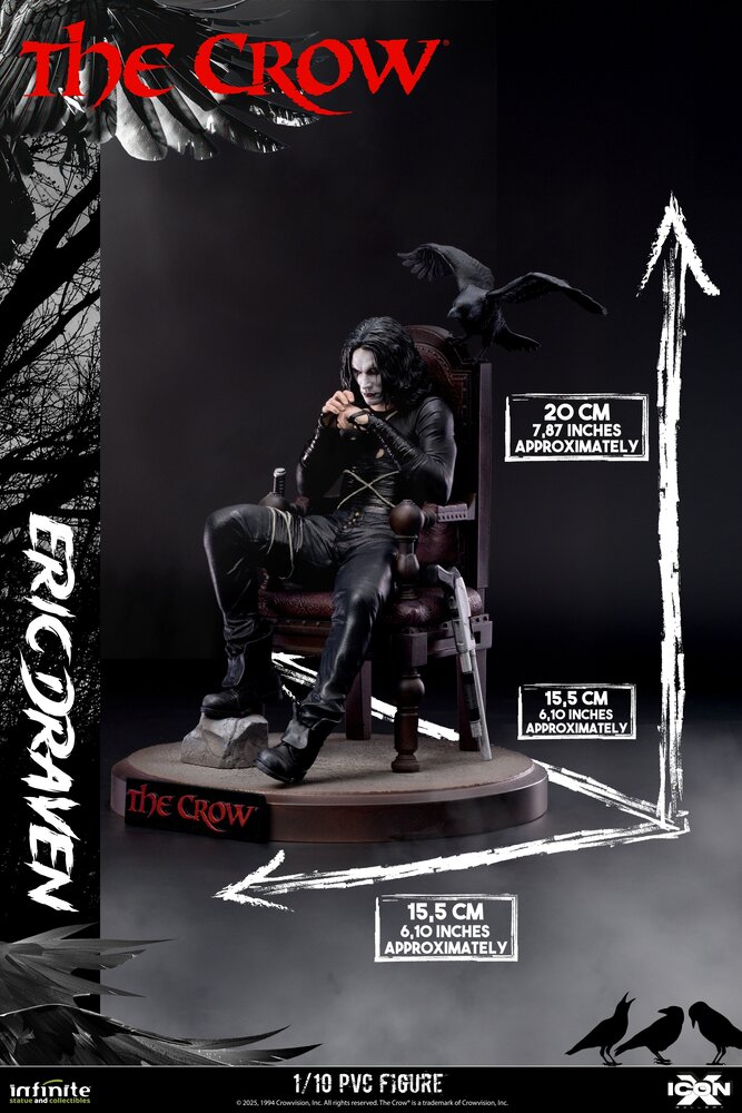 Infinite Statue The Crow Statue 1/10 Eric Draven 20 cm Infinite Statue The Crow Statue 1/10 Eric Draven 20 cm