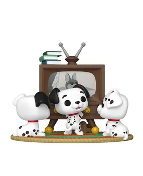 Funko 101 Dalmatians POP! Moment Vinyl Figure Rolly, Patch & Lucky with TV #1664