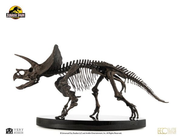Elite Creature Collectibles Jurassic World ECC Elite Creature Line Statue 1/12 Triceratops Fossil Skeleton Bronze 33 cm Elite Creature Collectibles Jurassic World ECC Elite Creature Line Statue 1/12 Triceratops Fossil Skeleton Bronze 33 cm