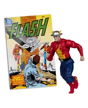 McFarlane Toys DC Direct Page Punchers Action Figure The Flash Jay Garrick (The Flash #123) (Red Platinum Edition) 18 cm