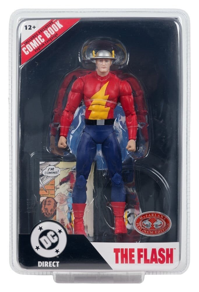 McFarlane Toys DC Direct Page Punchers Action Figure The Flash Jay Garrick (The Flash #123) (Red Platinum Edition) 18 cm McFarlane Toys DC Direct Page Punchers Action Figure The Flash Jay Garrick (The Flash #123) (Red Platinum Edition) 18 cm