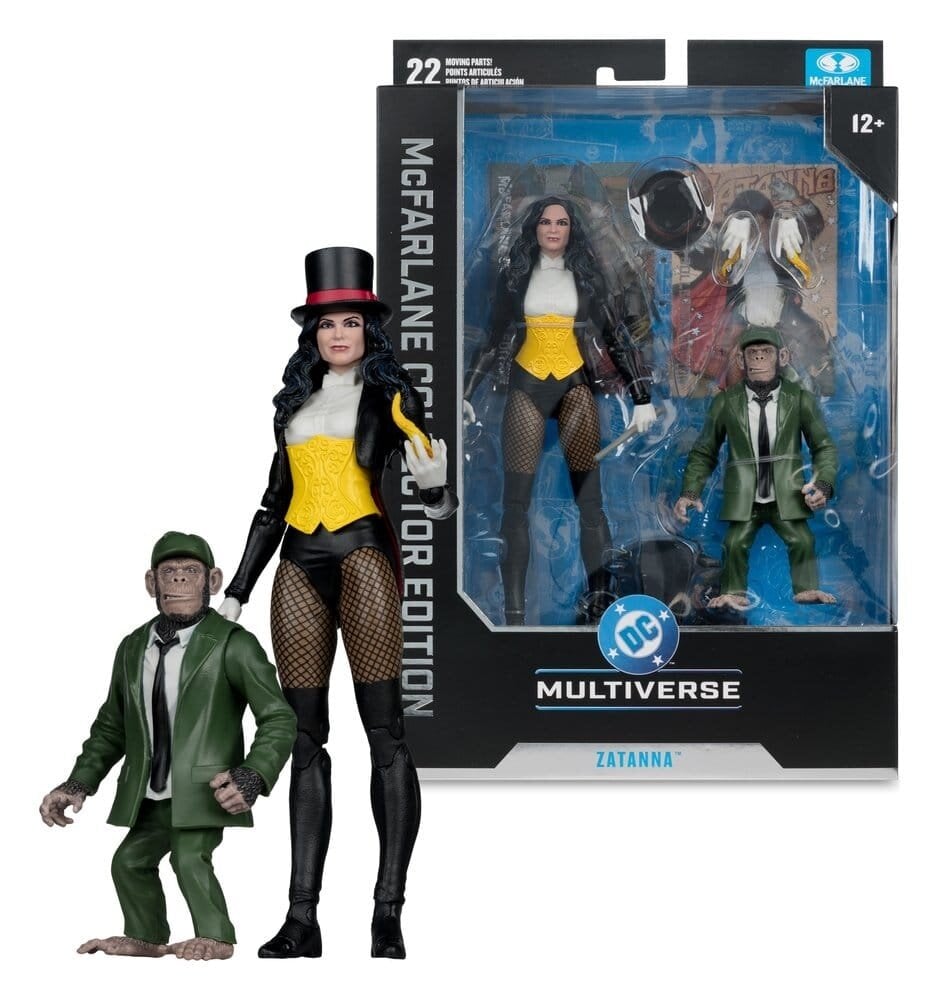 McFarlane Toys DC Multiverse McFarlane Action Figure Zatanna with Detective Chimp Collector Edition #53 18 cm McFarlane Toys DC Multiverse McFarlane Action Figure Zatanna with Detective Chimp Collector Edition #53 18 cm