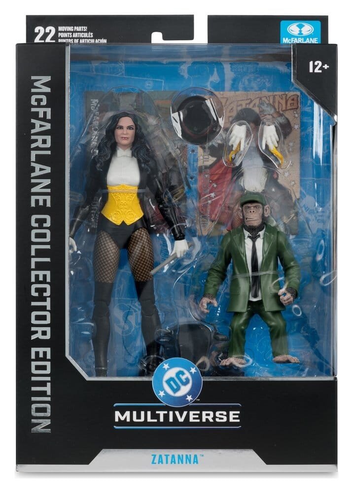 McFarlane Toys DC Multiverse McFarlane Action Figure Zatanna with Detective Chimp Collector Edition #53 18 cm McFarlane Toys DC Multiverse McFarlane Action Figure Zatanna with Detective Chimp Collector Edition #53 18 cm