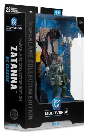McFarlane Toys DC Multiverse McFarlane Action Figure Zatanna with Detective Chimp Collector Edition #53 18 cm McFarlane Toys DC Multiverse McFarlane Action Figure Zatanna with Detective Chimp Collector Edition #53 18 cm