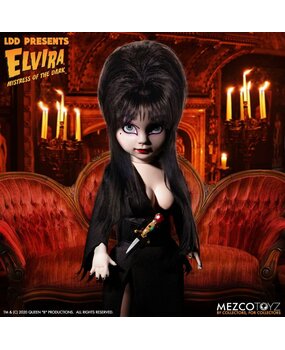 Mezco Toyz Elvira Mistress of the Dark Living Dead Dolls Doll Elvira 25 cm